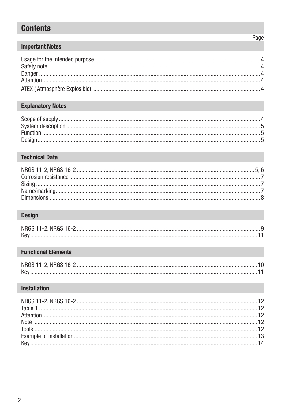 Flowserve NRGS 11-2 User Manual | Page 2 / 20