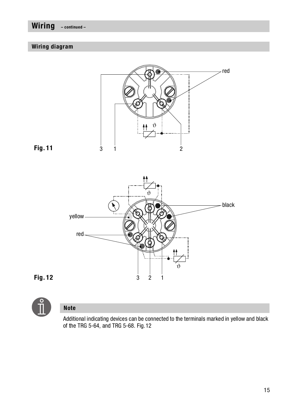 Wiring diagram, Wiring | Flowserve TRG 5-6x User Manual | Page 15 / 20