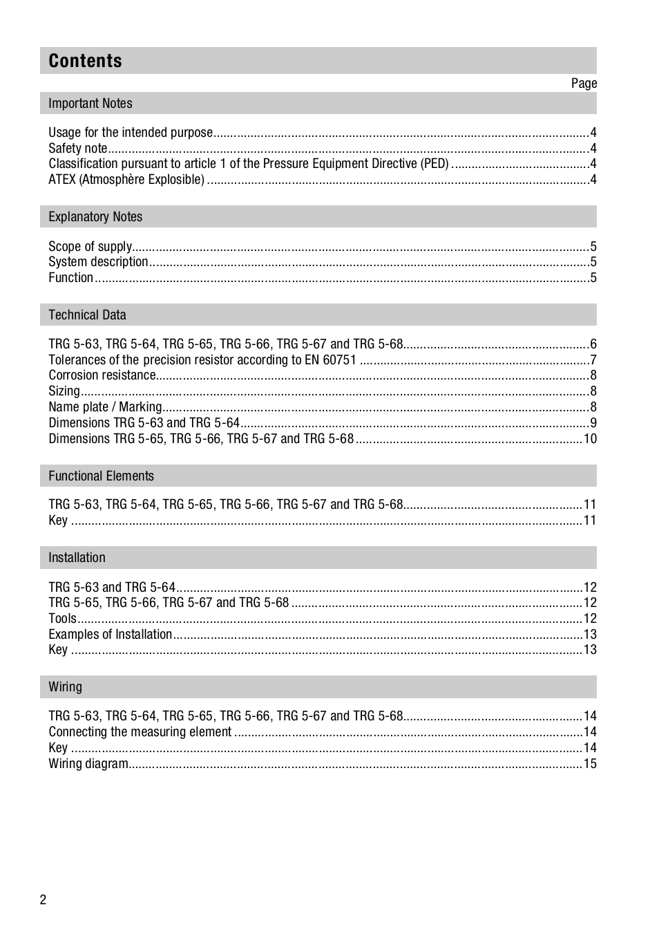 Flowserve TRG 5-6x User Manual | Page 2 / 20