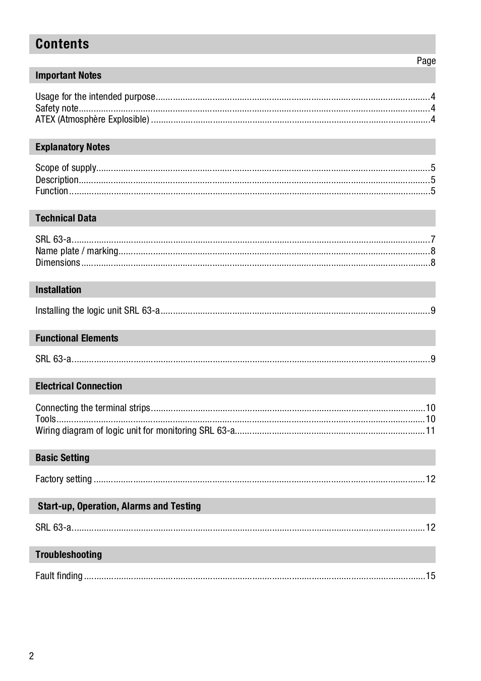 Flowserve SRL63-A User Manual | Page 2 / 18