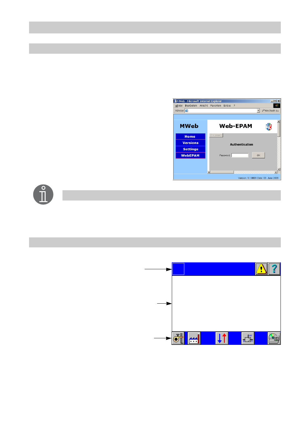 User interfaces, Description of the browser interface, Description of the user interface | Flowserve SPECTORcontrol User Manual | Page 15 / 88