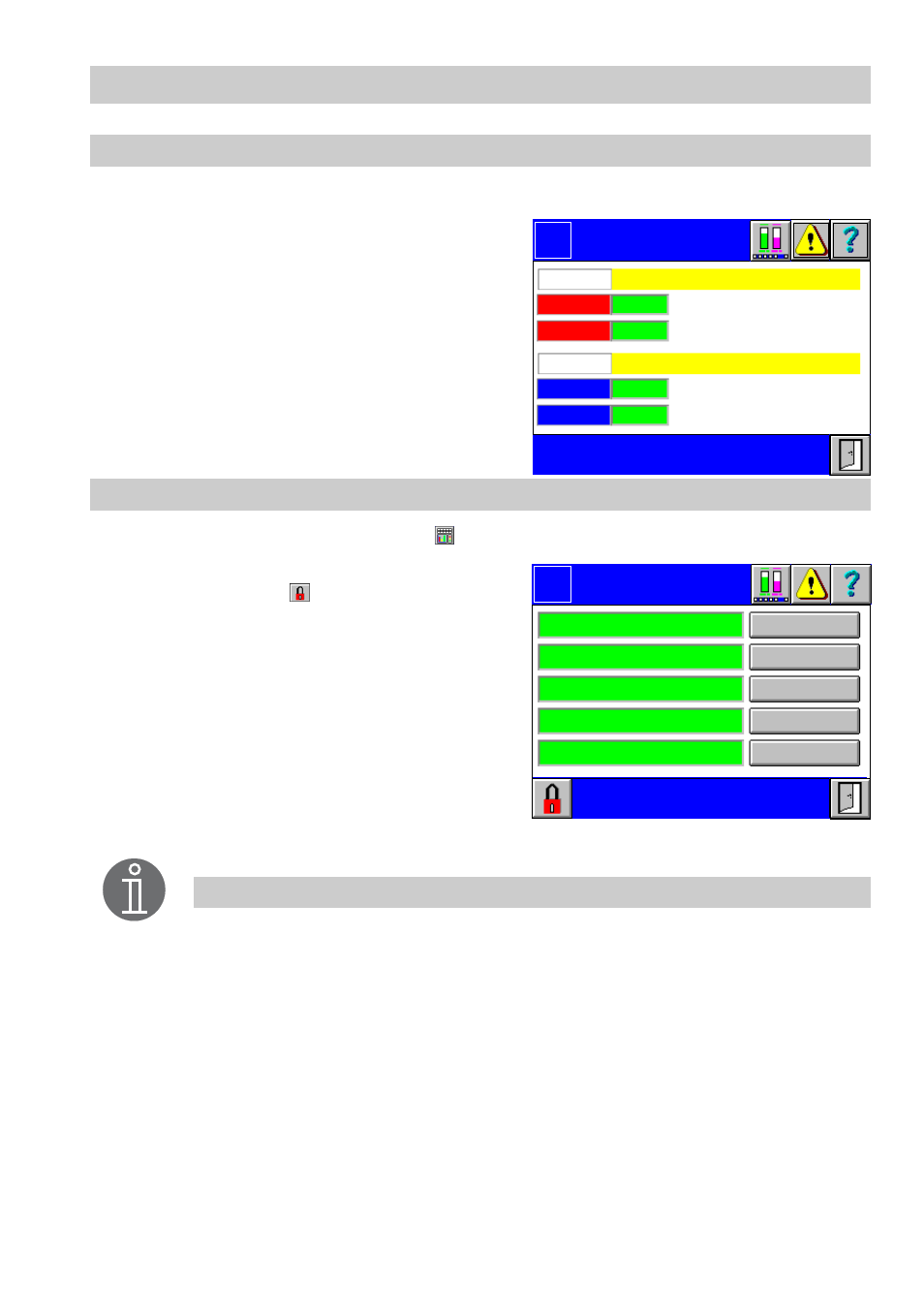 Datalog 1 range of representation, Flowrates, Burner menu | Flowserve SPECTORcontrol User Manual | Page 73 / 88