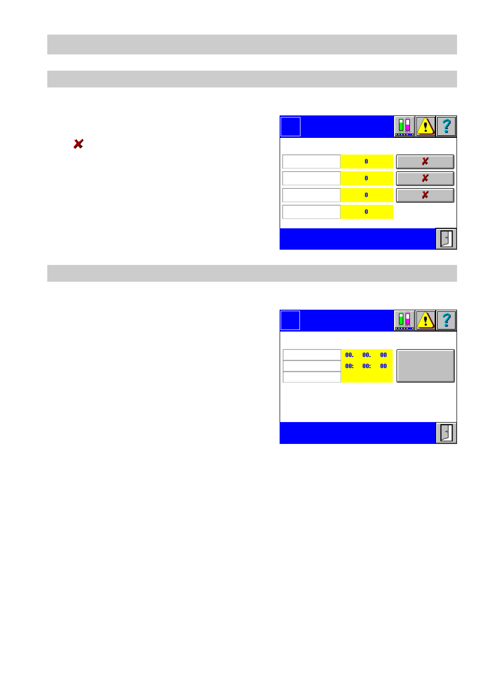 Start-up counter, Clock, Burner menu | Flowserve SPECTORcontrol User Manual | Page 79 / 88
