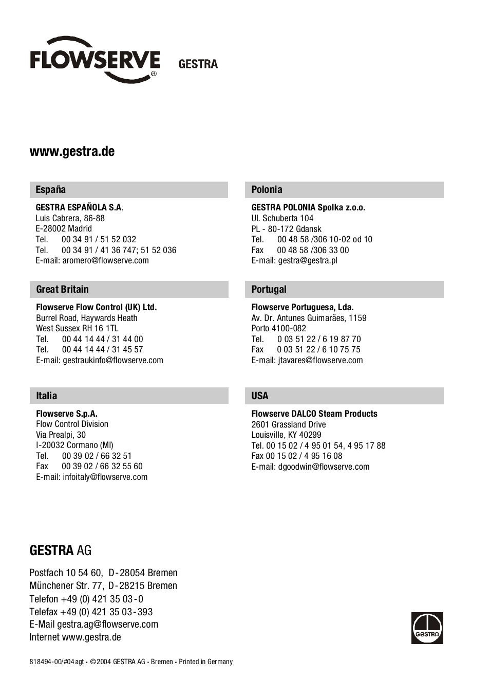 Flowserve SPECTORcontrol User Manual | Page 88 / 88