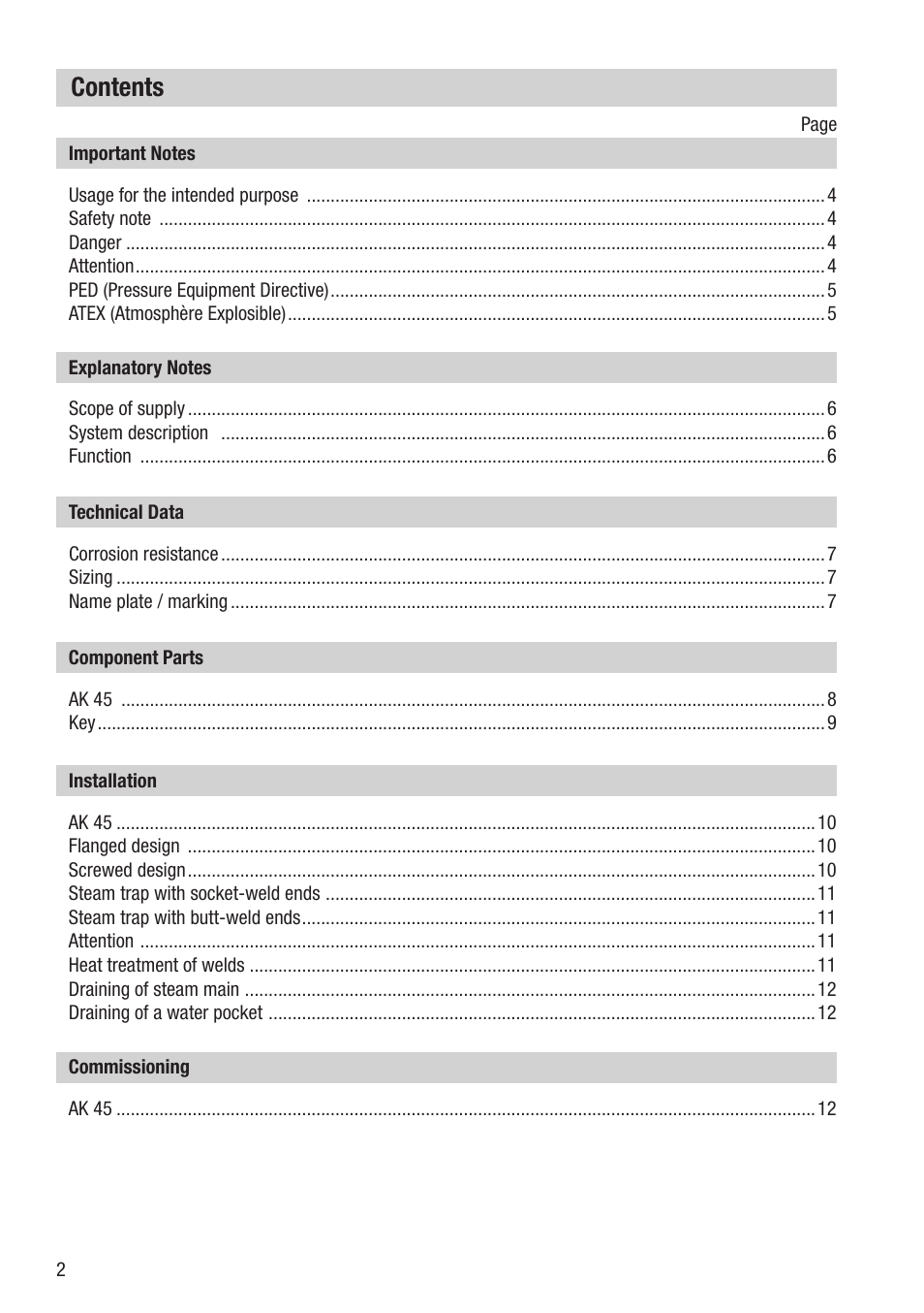 Flowserve AK 45 User Manual | Page 2 / 16