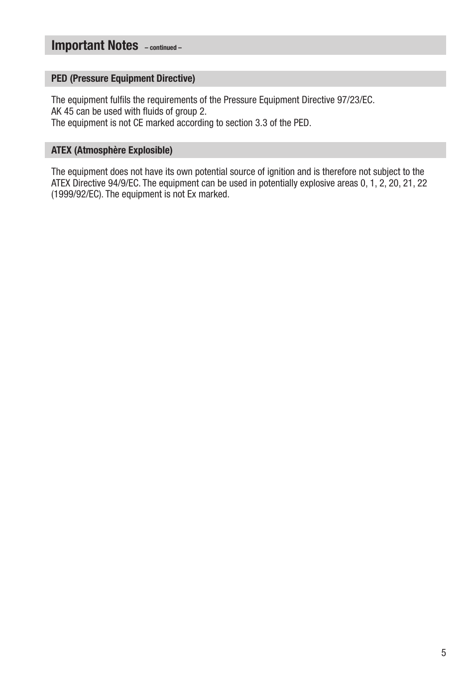 Flowserve AK 45 User Manual | Page 5 / 16