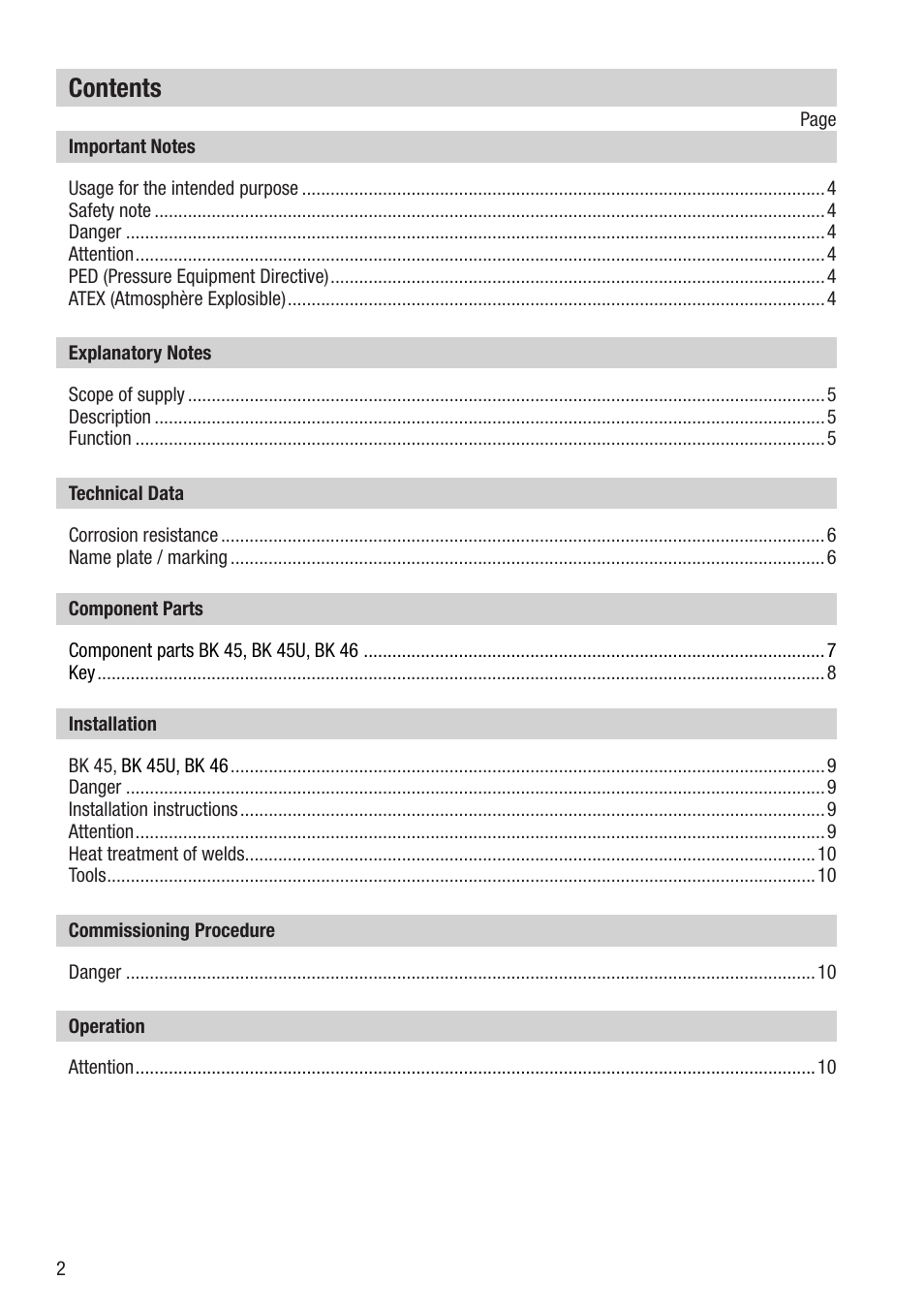 Flowserve BK 45 User Manual | Page 2 / 16