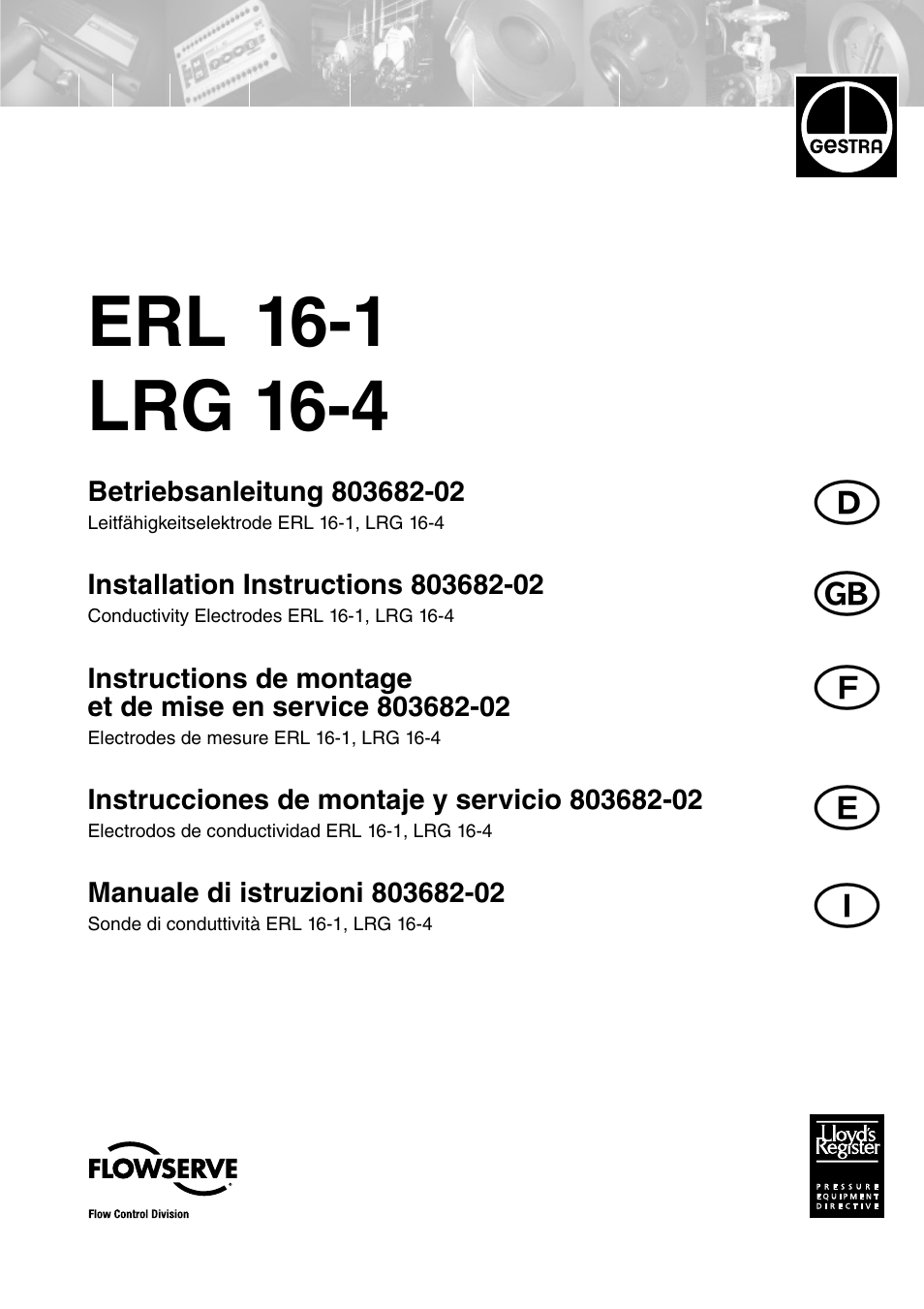 Flowserve ERL 16-1 User Manual | 8 pages