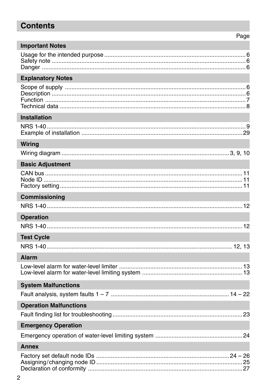 Flowserve NRS 1-40 User Manual | Page 2 / 32