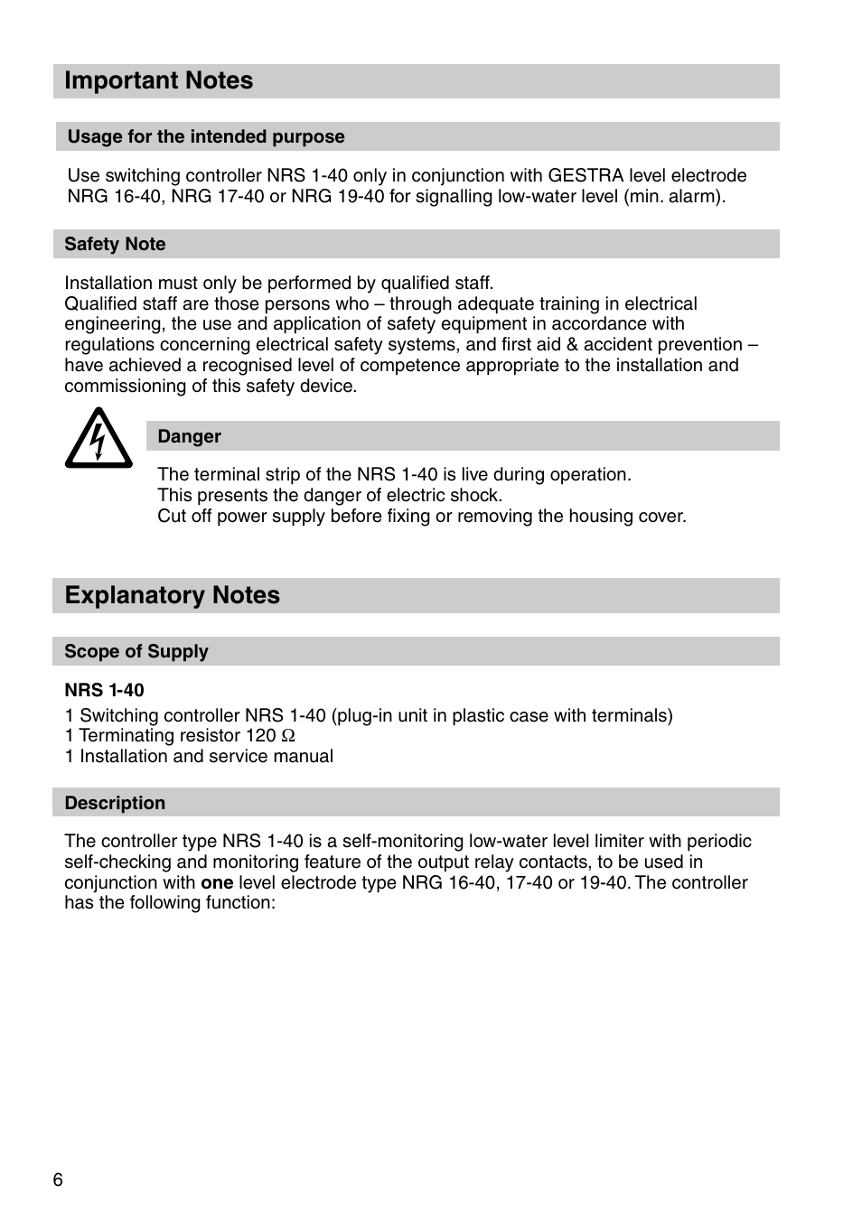 Flowserve NRS 1-40 User Manual | Page 6 / 32