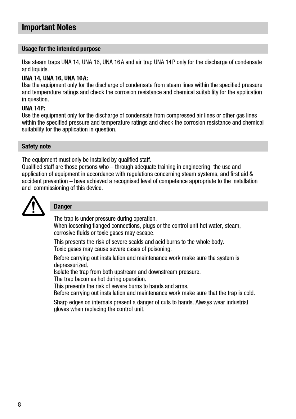 Flowserve UNA 14 User Manual | Page 8 / 20