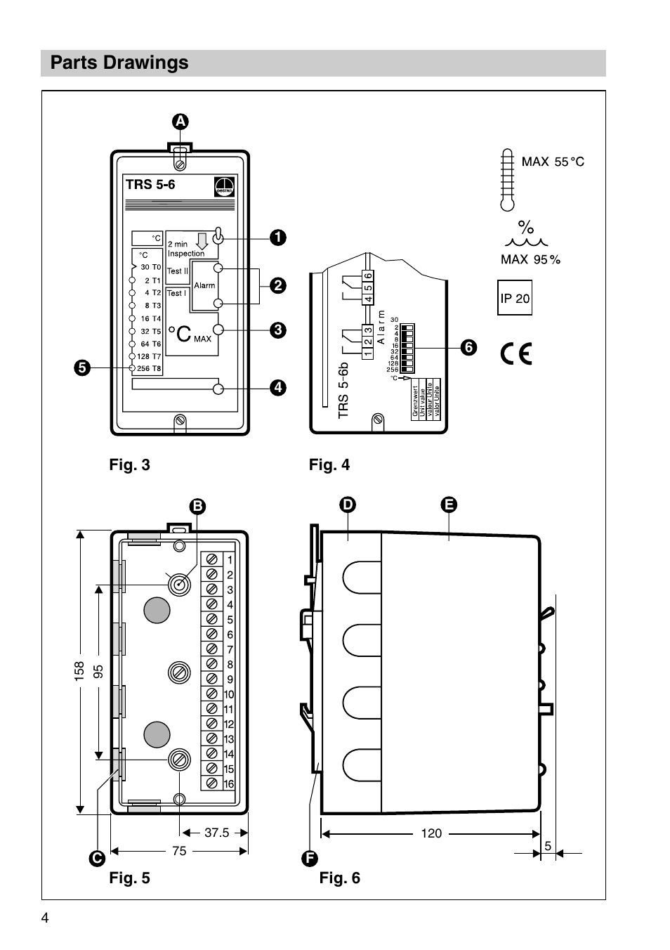 Parts drawings | Flowserve TRS 5-6 User Manual | Page 4 / 16