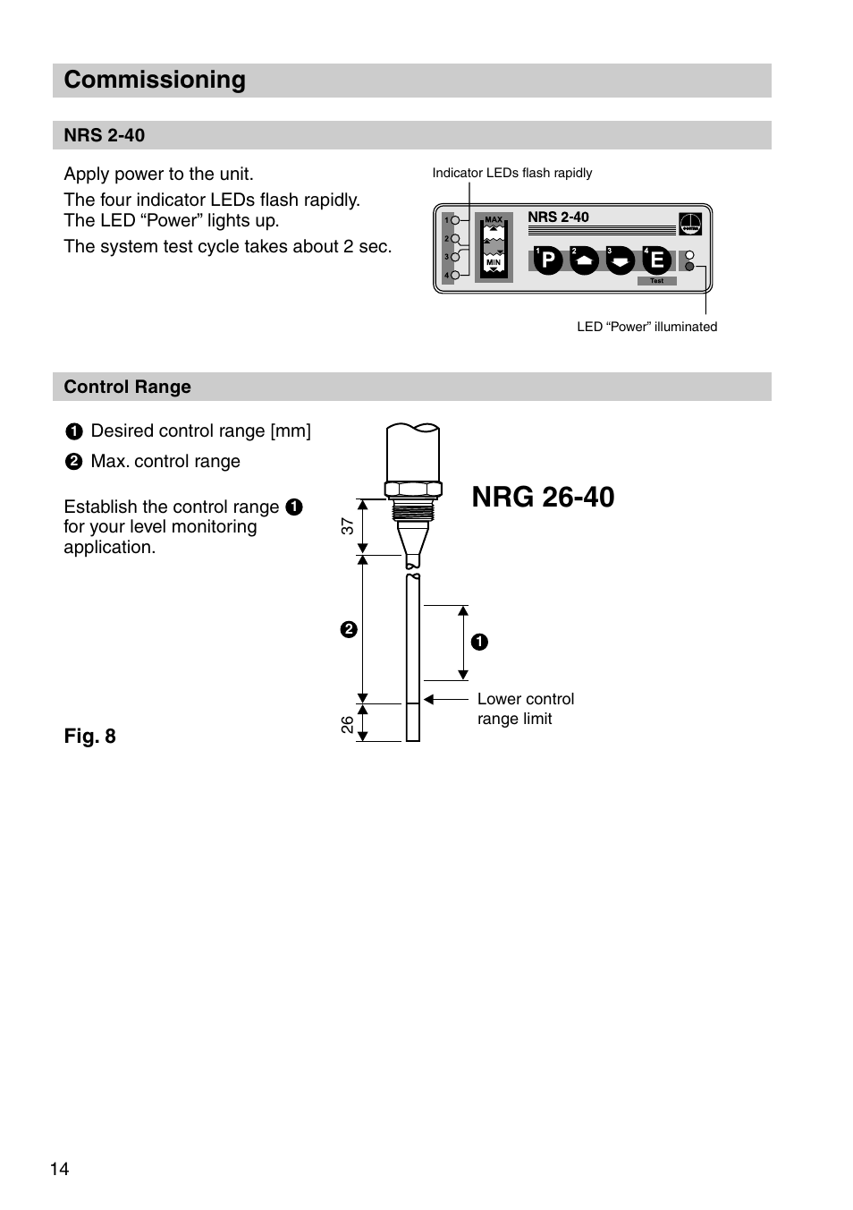 Nrg 26-40, Commissioning | Flowserve NRS 2-40 User Manual | Page 14 / 32