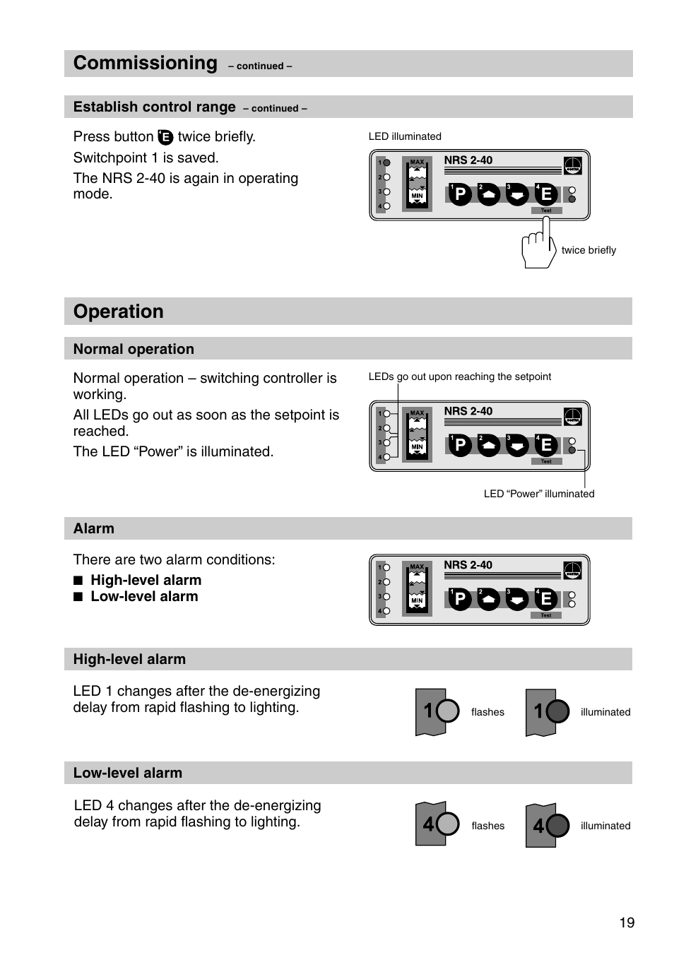 Commissioning, Operation | Flowserve NRS 2-40 User Manual | Page 19 / 32