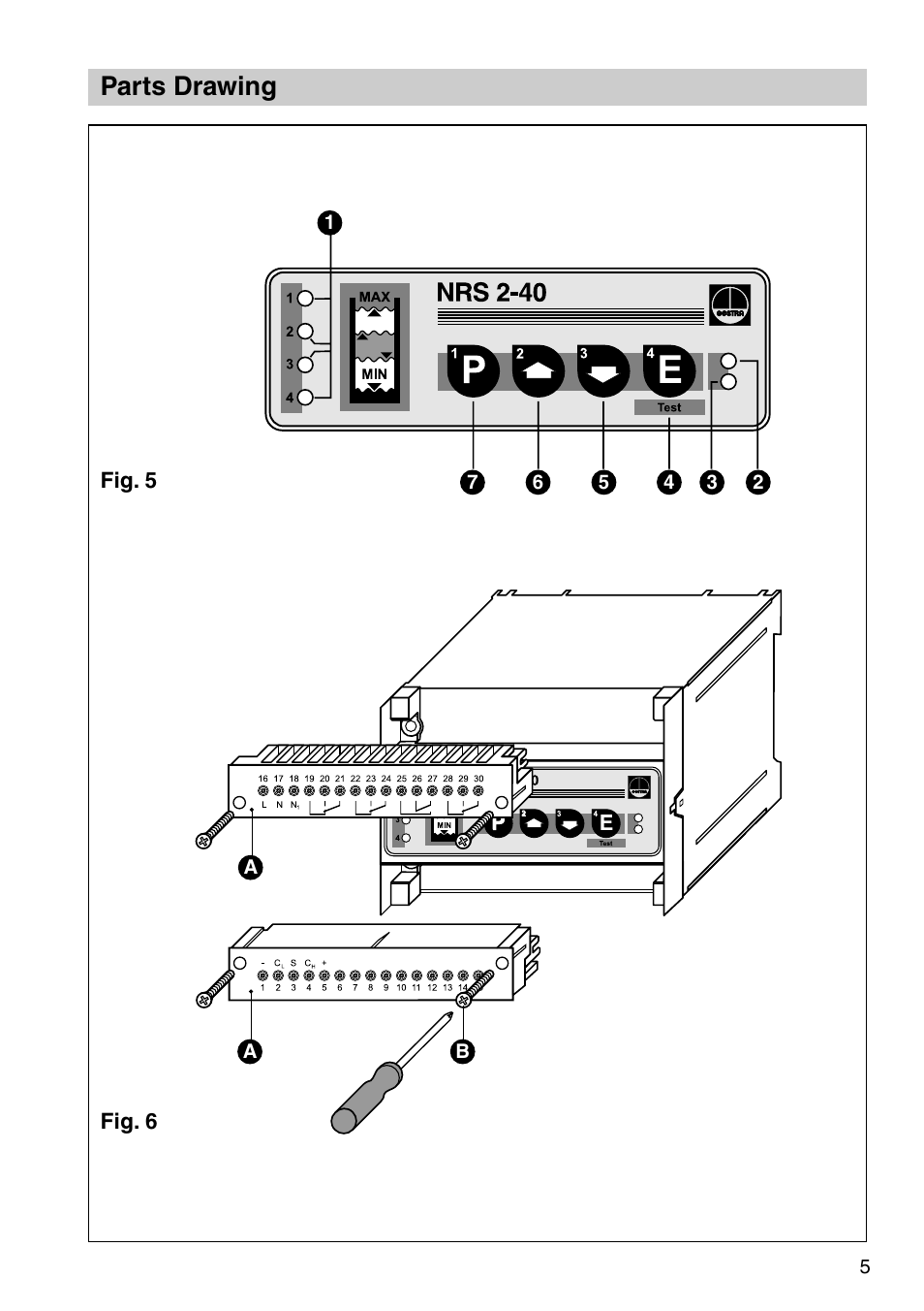 Parts drawing | Flowserve NRS 2-40 User Manual | Page 5 / 32