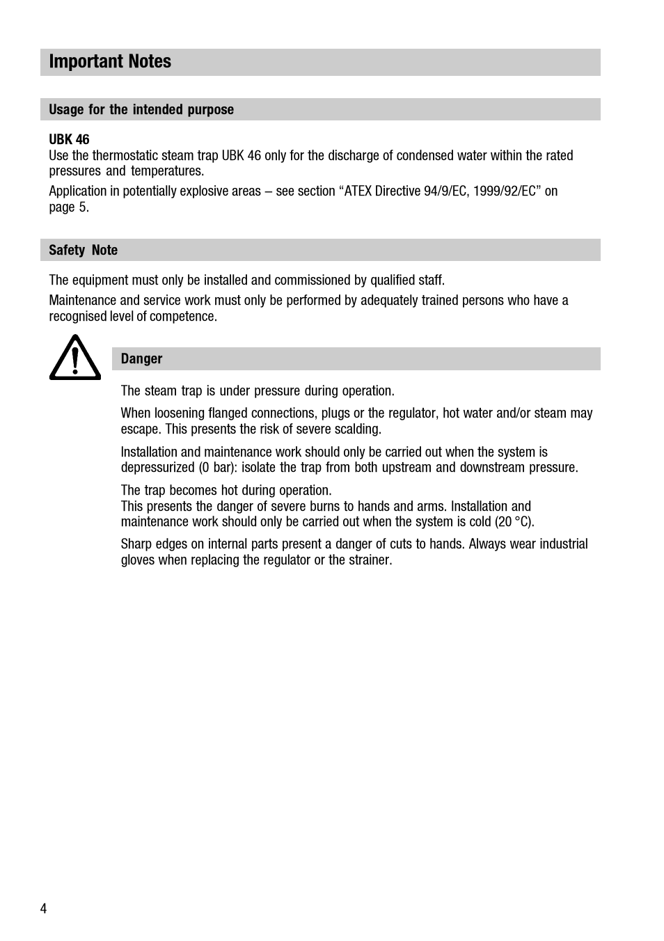Flowserve UBK 46 User Manual | Page 4 / 20