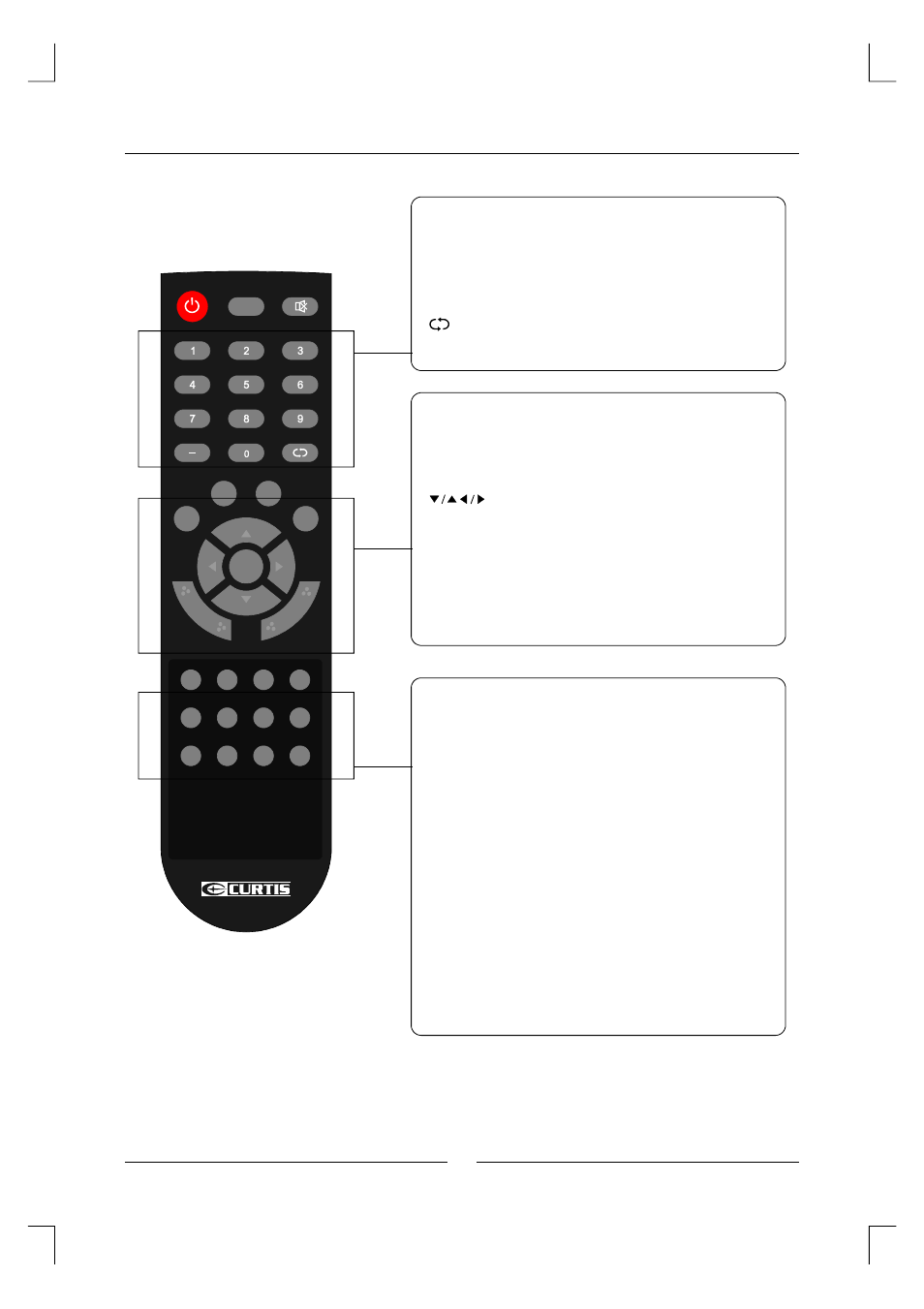 Remote control key functions | Curtis LCD3227A-2 User Manual | Page 8 / 20