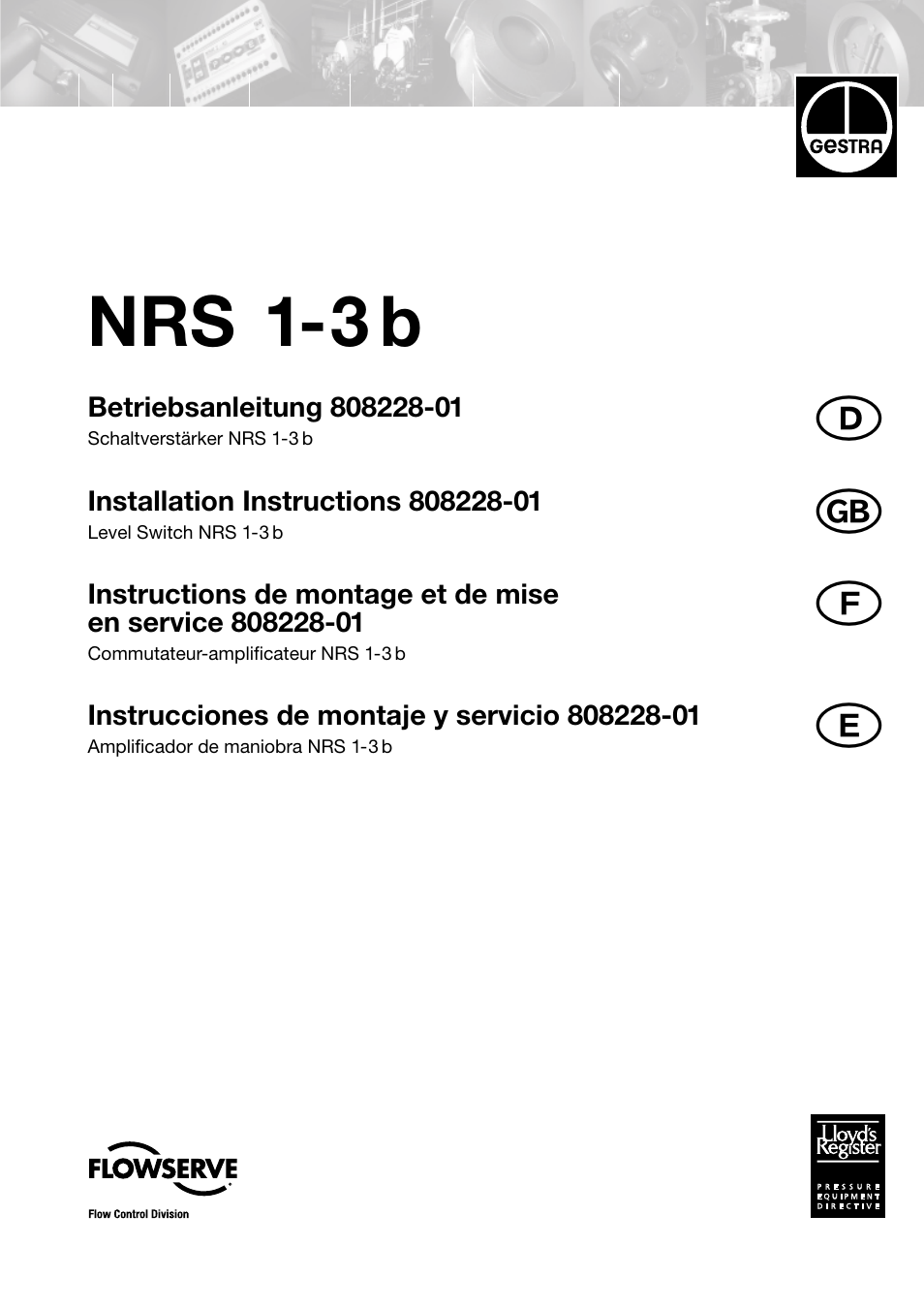 Flowserve NRS 1-3b User Manual | 8 pages