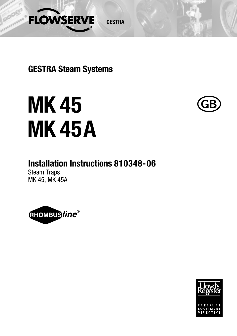 Flowserve MK 45 User Manual | 16 pages