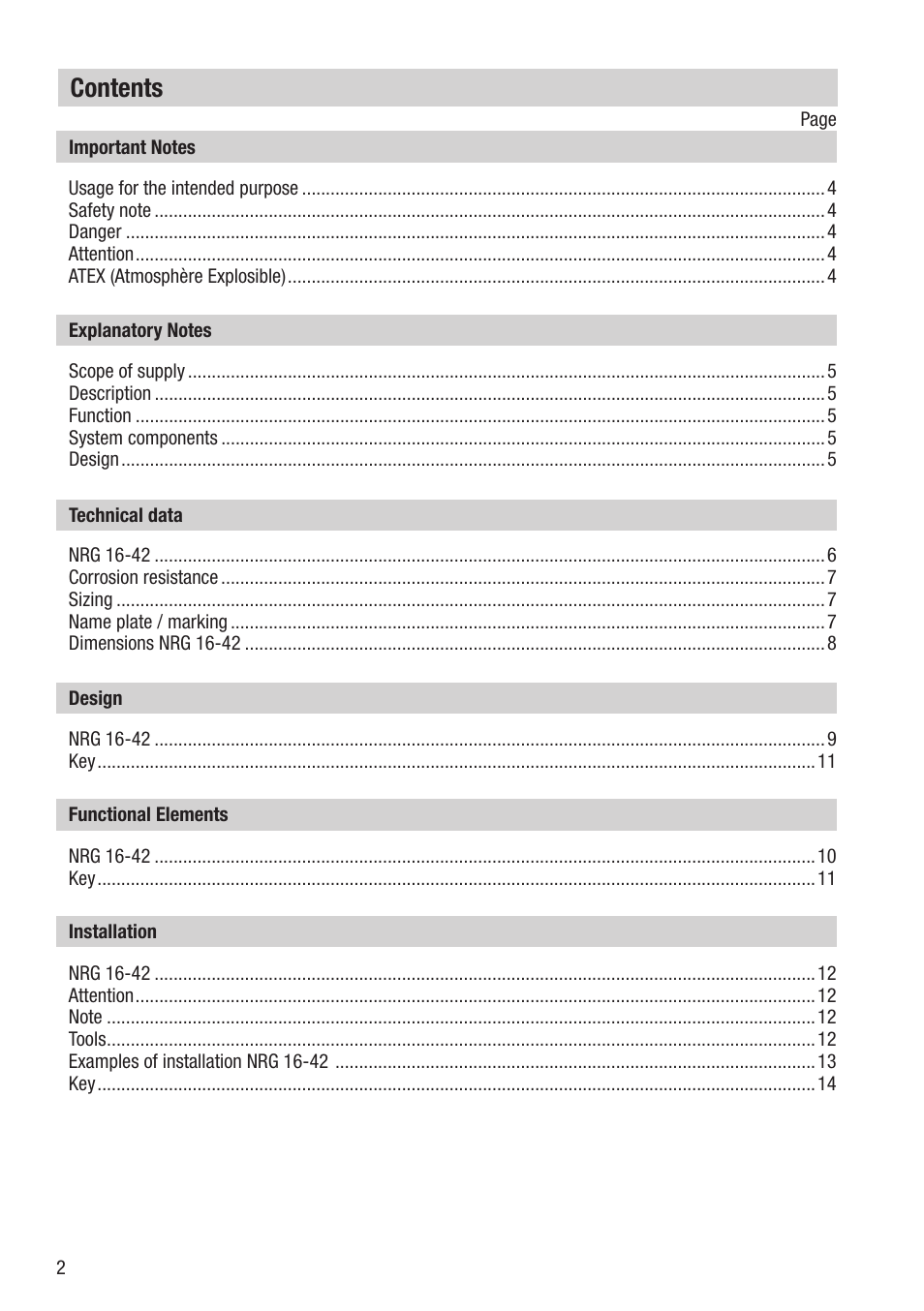 Flowserve NRG 16-42 User Manual | Page 2 / 24