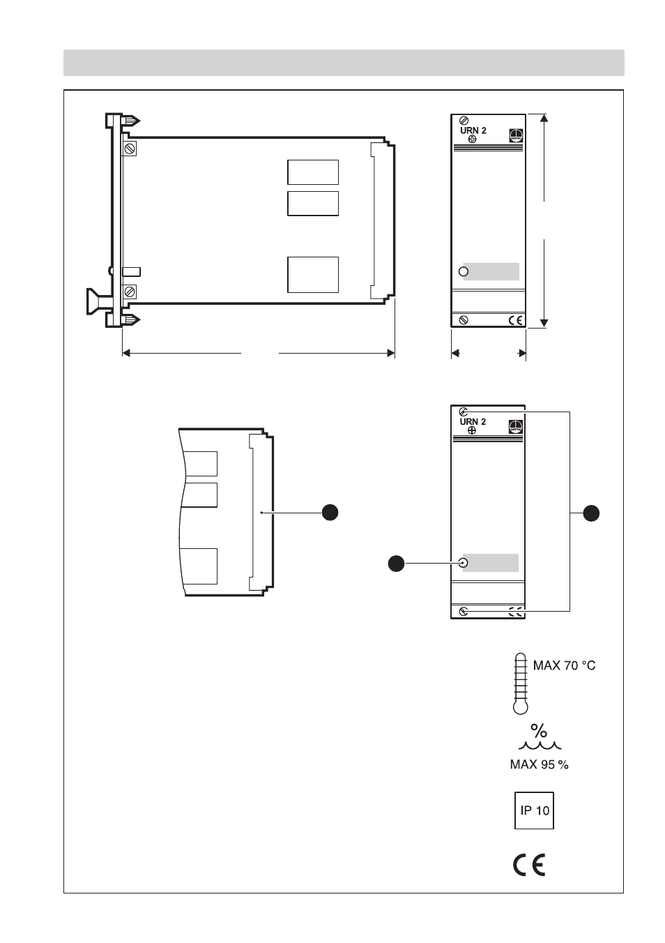 Dimensions / parts drawings | Flowserve URN 2 User Manual | Page 3 / 12