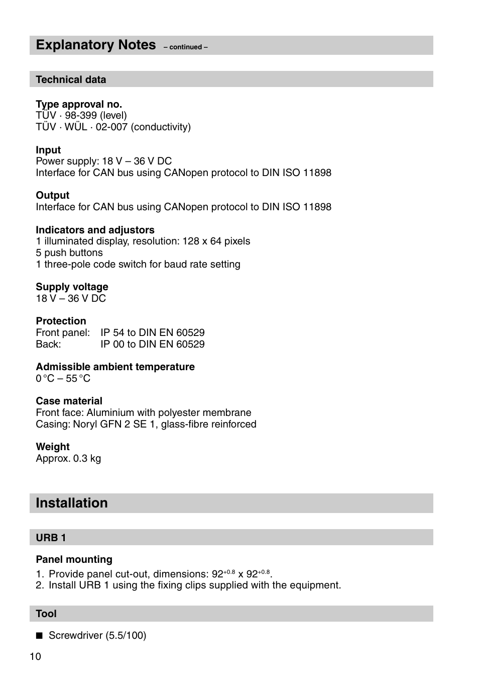 Installation | Flowserve URB 1 User Manual | Page 10 / 80