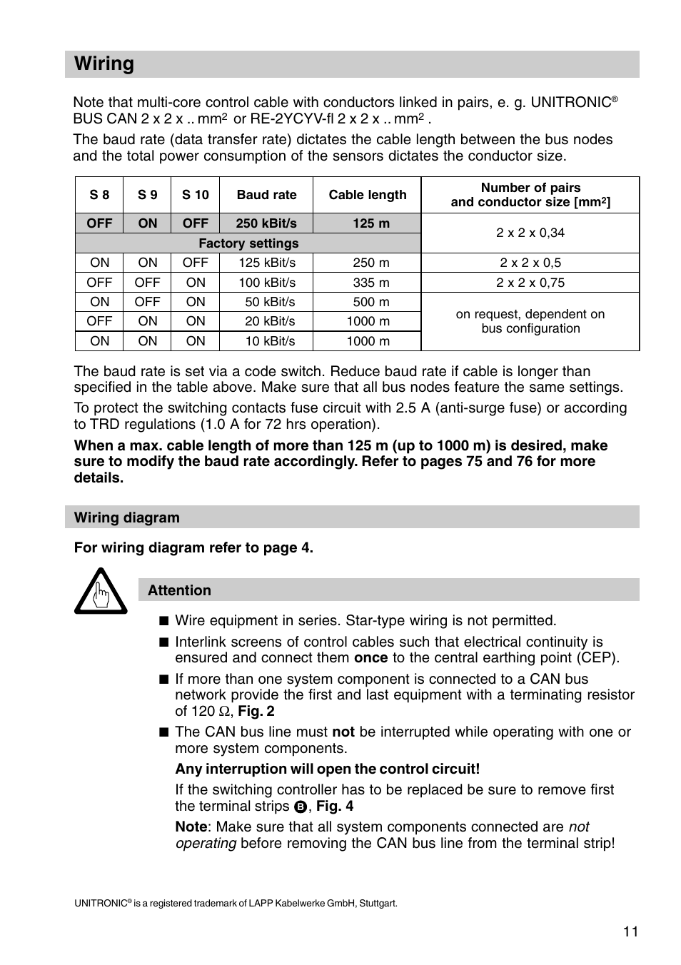 Wiring | Flowserve URB 1 User Manual | Page 11 / 80