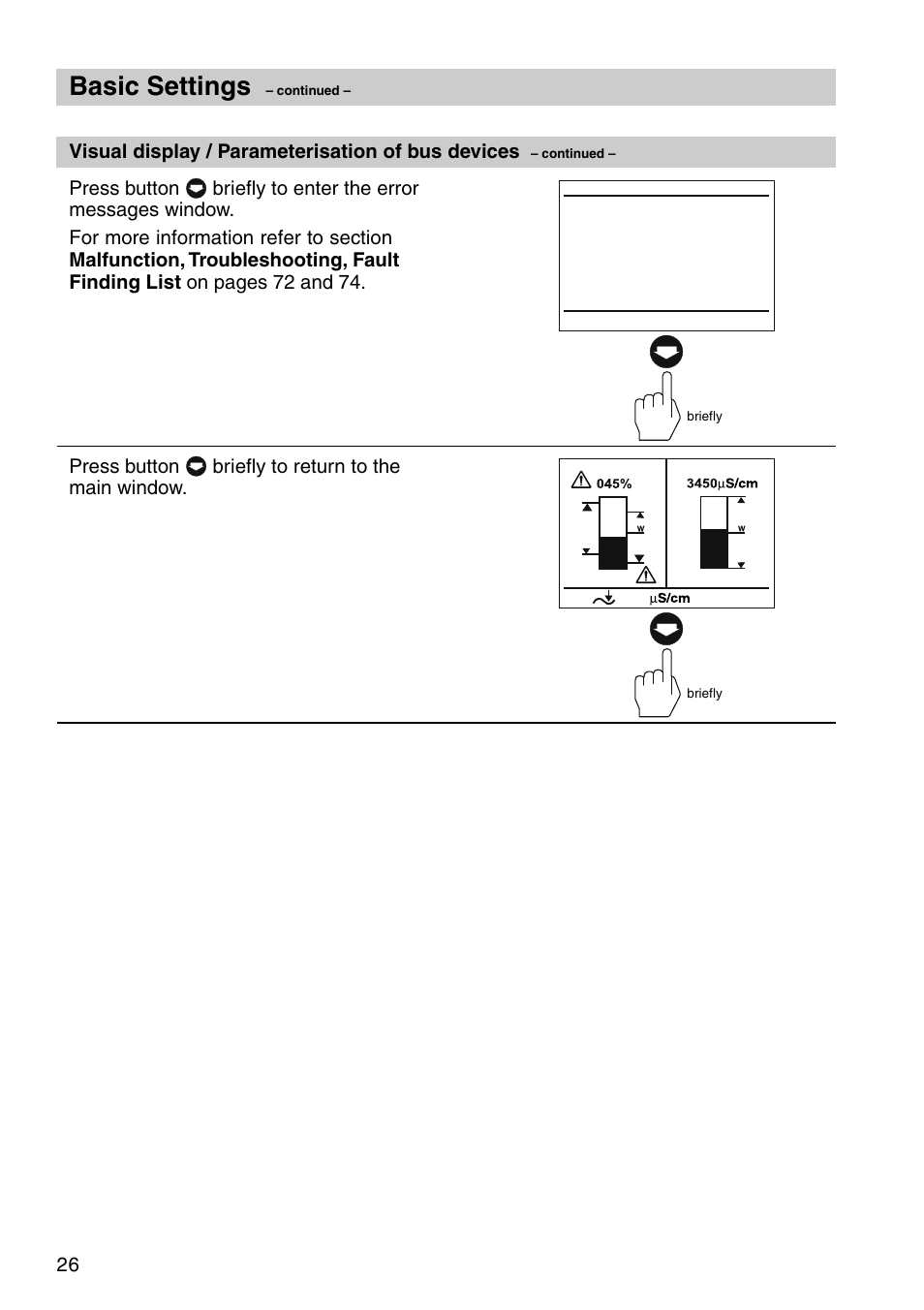 Basic settings | Flowserve URB 1 User Manual | Page 26 / 80