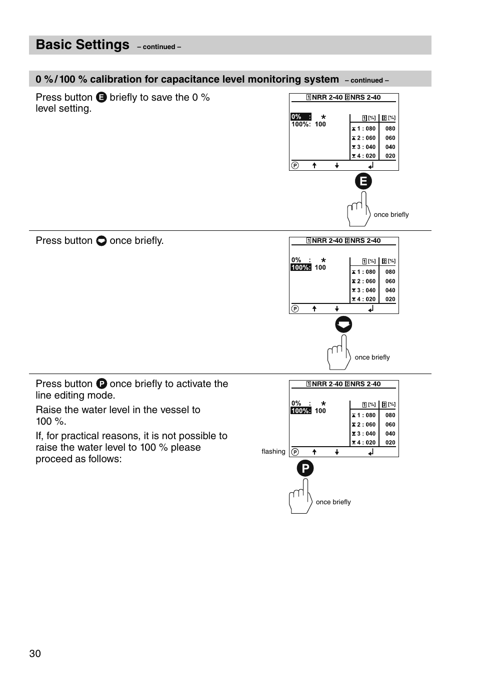 Basic settings | Flowserve URB 1 User Manual | Page 30 / 80