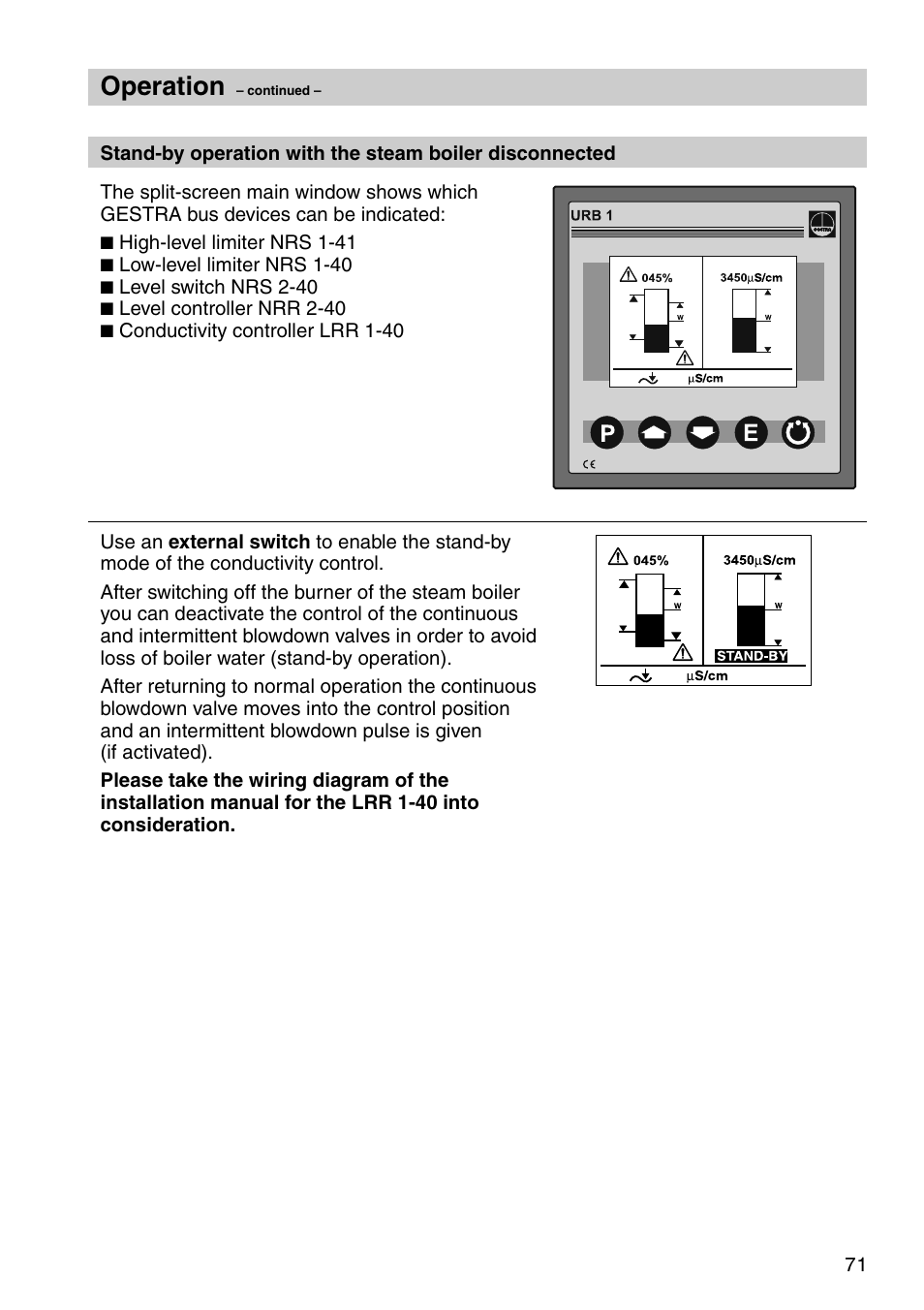 Operation | Flowserve URB 1 User Manual | Page 71 / 80