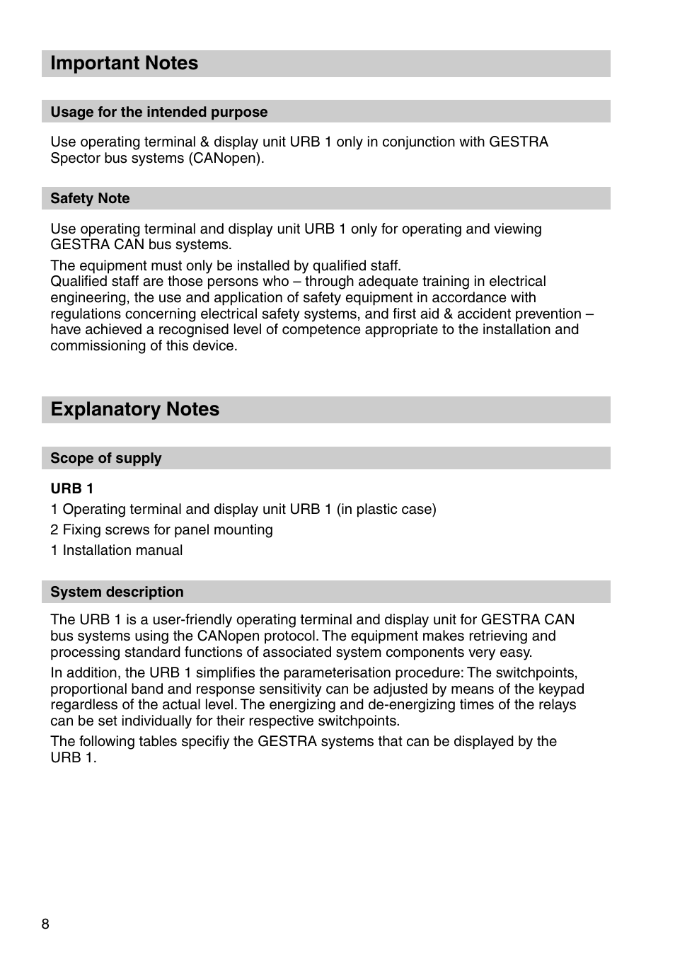 Flowserve URB 1 User Manual | Page 8 / 80