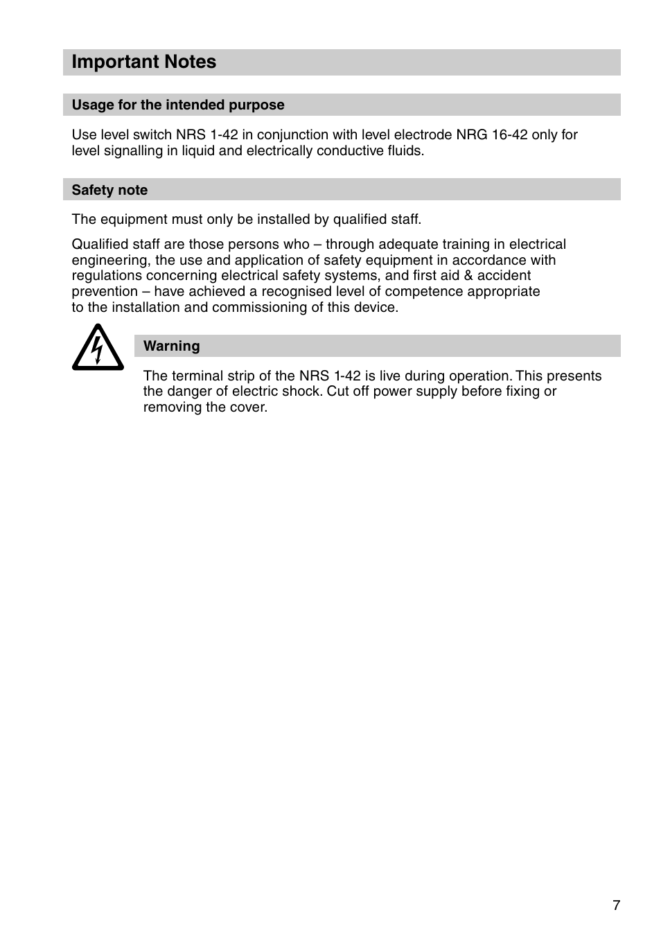 Flowserve NRS 1-42 User Manual | Page 7 / 28