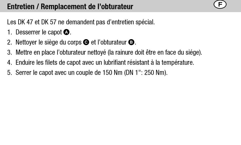 Flowserve DK 47L User Manual | Page 26 / 60