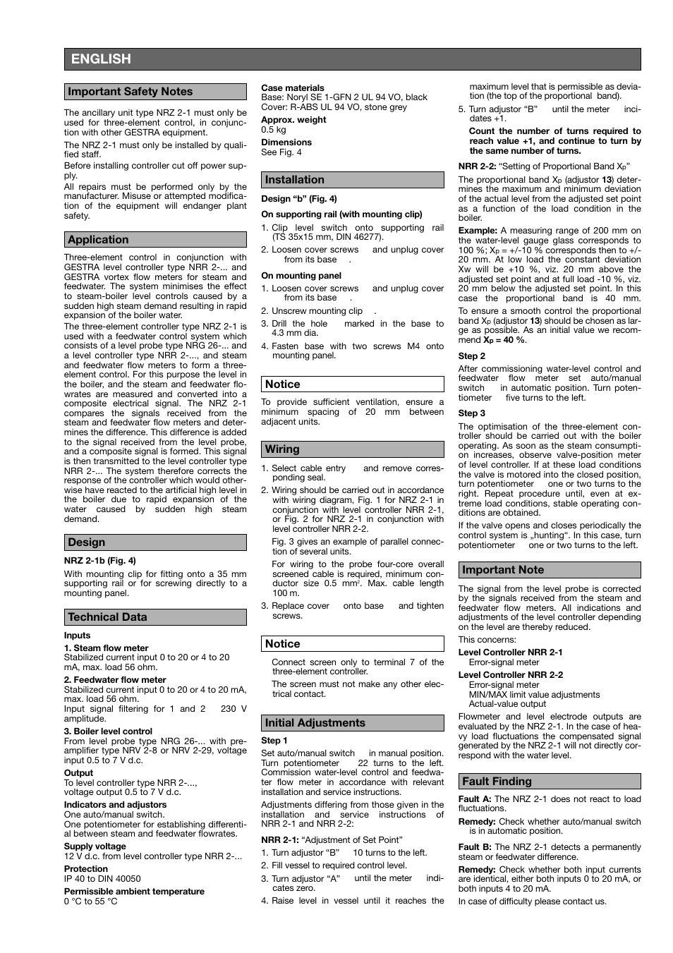 English | Flowserve NRZ 2-1 User Manual | Page 5 / 9