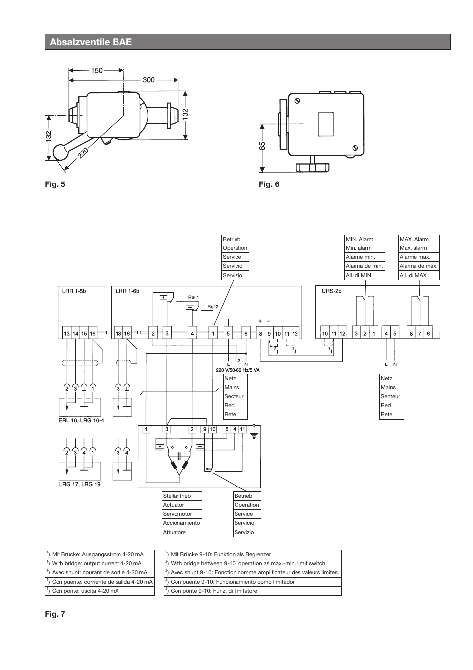 Absalzventile bae, Fig. 5 fig. 6 fig. 7 | Flowserve BAE-ZKE User Manual | Page 3 / 18