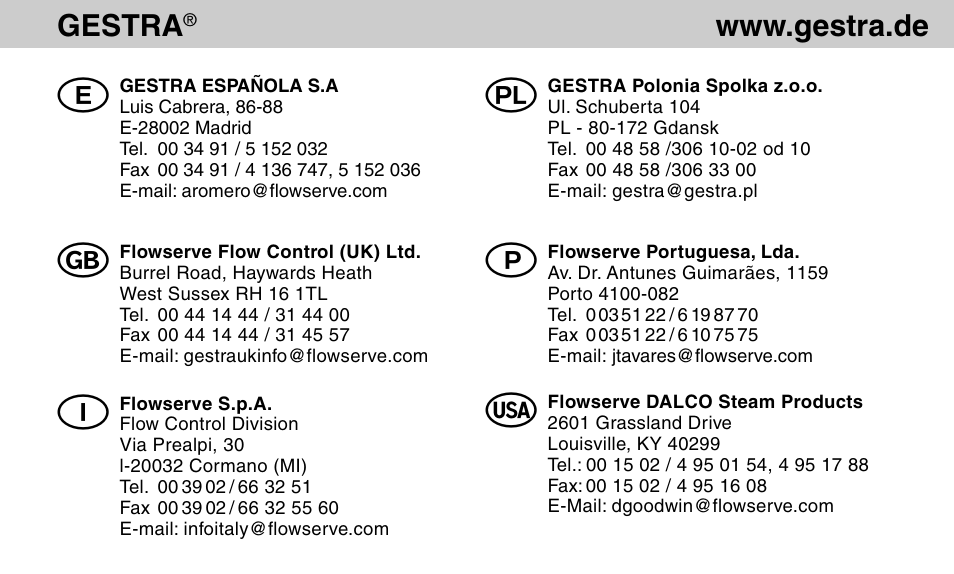 Flowserve MK 36/51 User Manual | Page 63 / 64