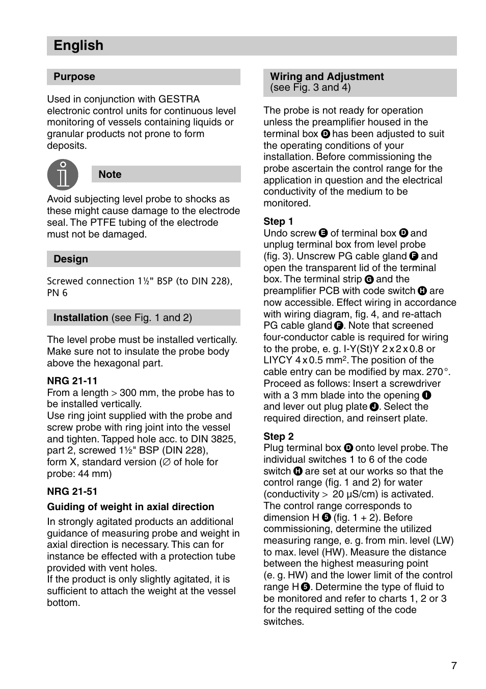 English | Flowserve NRG 21-11 User Manual | Page 7 / 20