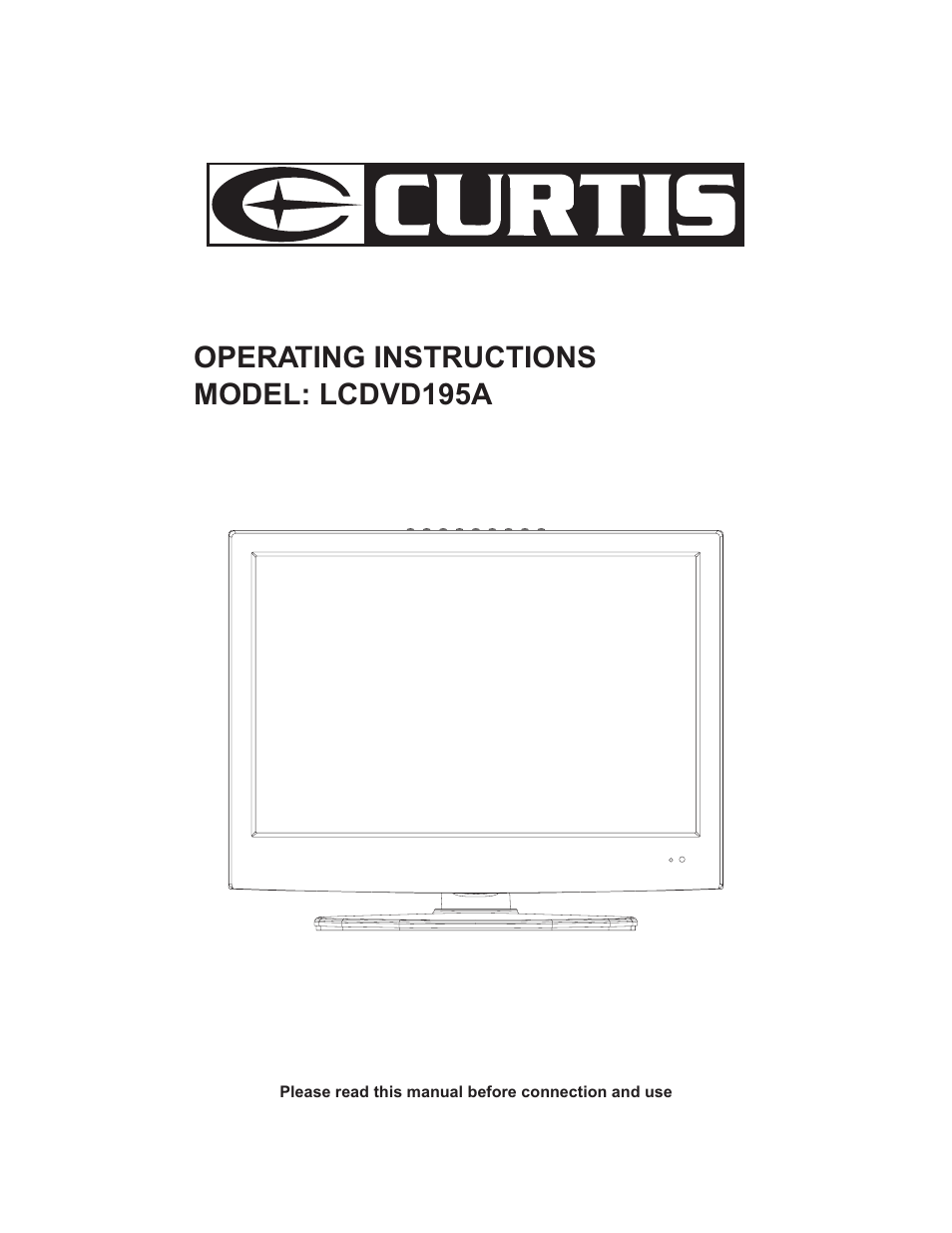 Curtis LCDVD195A User Manual | 34 pages