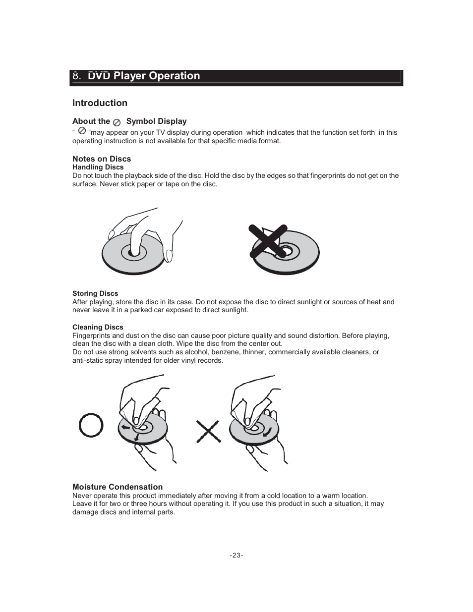 Player, Operation, Introduction | Curtis LCDVD195A User Manual | Page 24 / 34