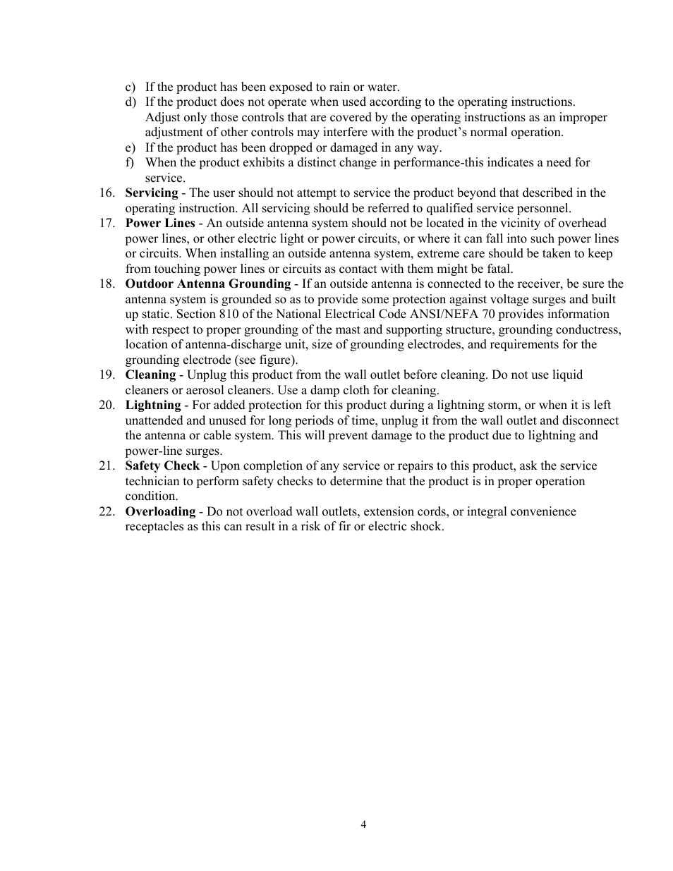 Curtis CR1336 User Manual | Page 4 / 9
