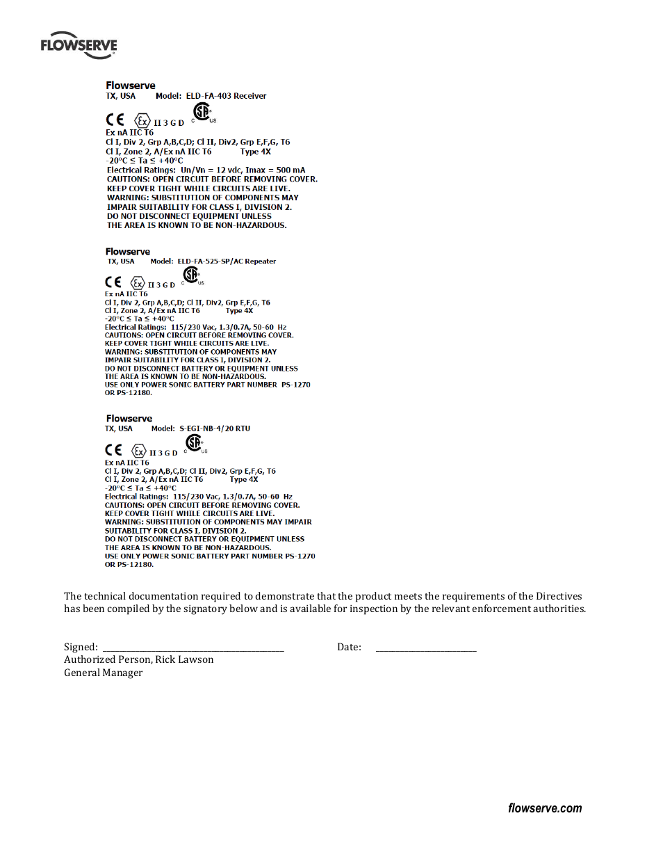 Flowserve 103 Smart Multi-Port IPS Wireless User Manual | Page 18 / 20