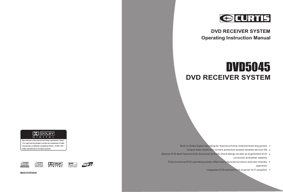 Curtis DVD5045 User Manual | 15 pages