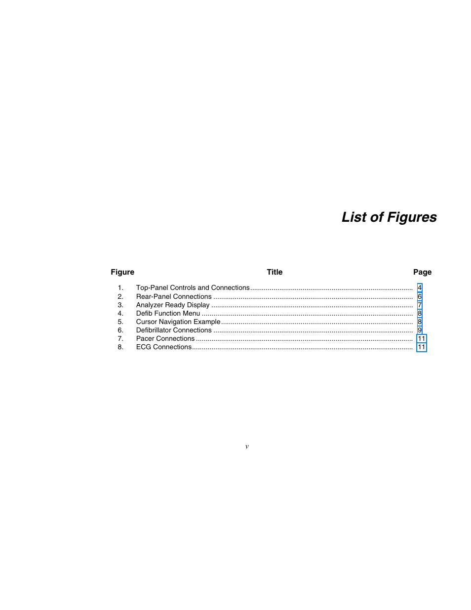 List of figures | Fluke Biomedical 6000D Impulse Getting Started User Manual | Page 11 / 36