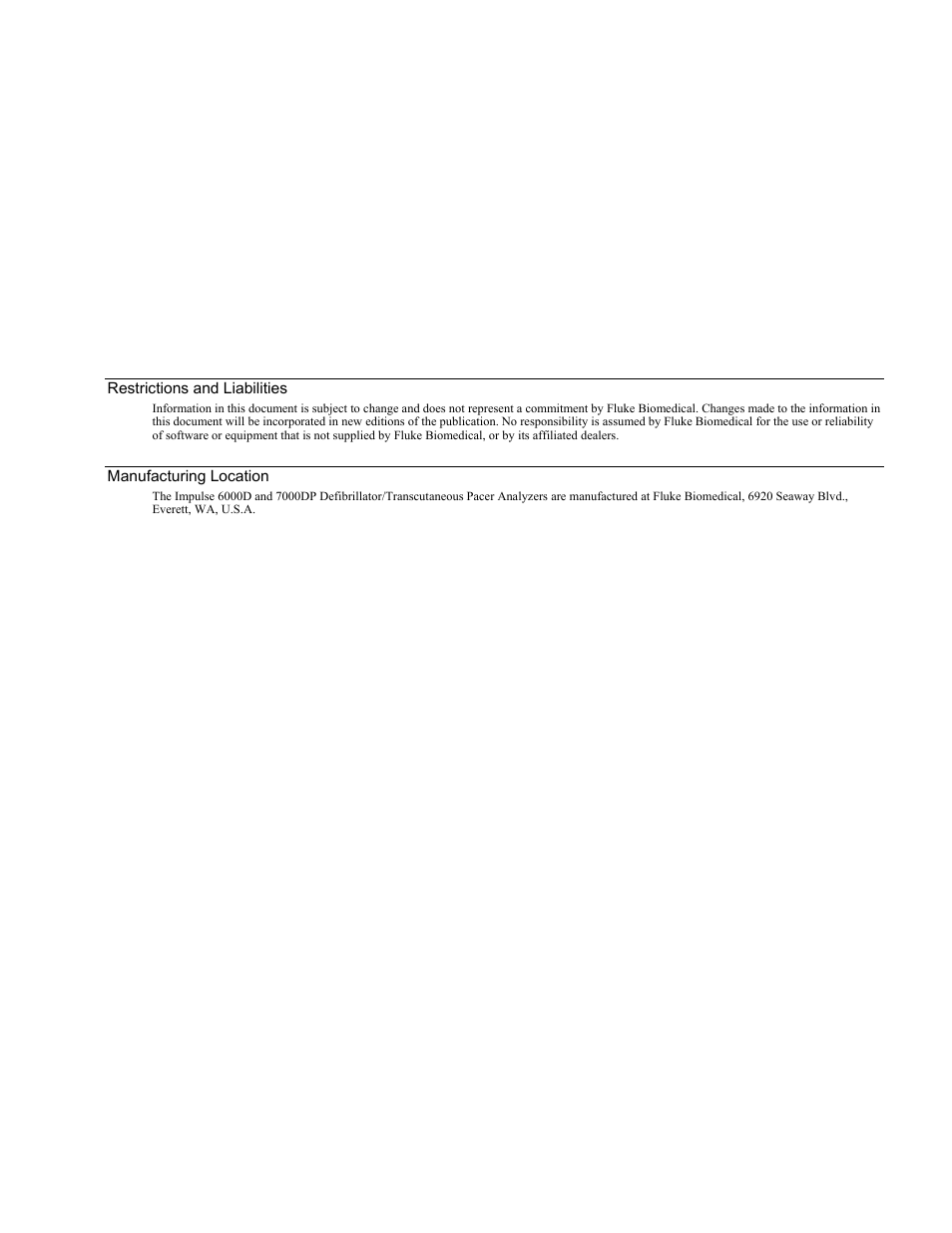 Fluke Biomedical 6000D Impulse Getting Started User Manual | Page 6 / 36