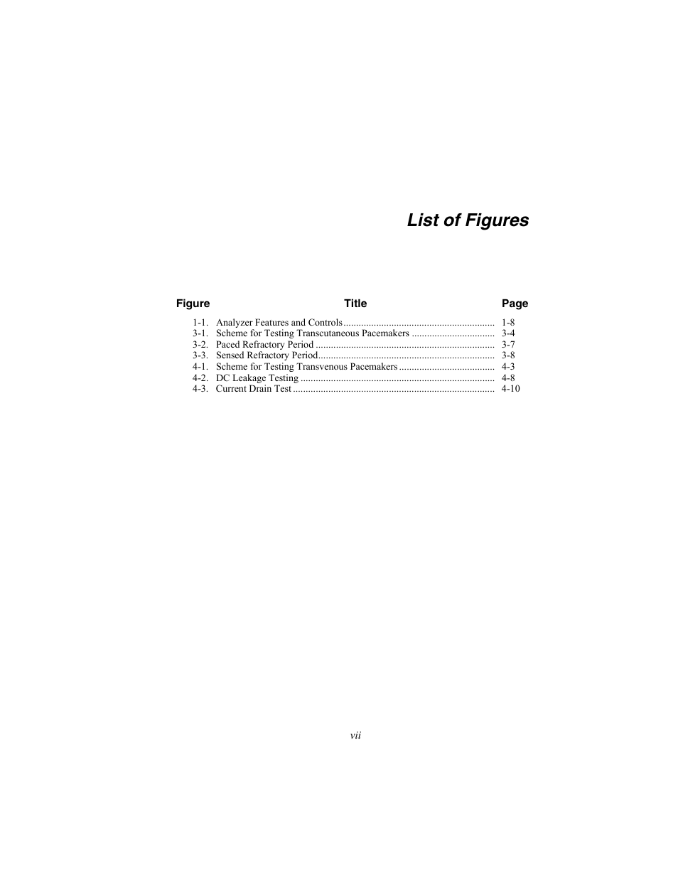 List of figures | Fluke Biomedical SigmaPace 1000 User Manual | Page 13 / 154