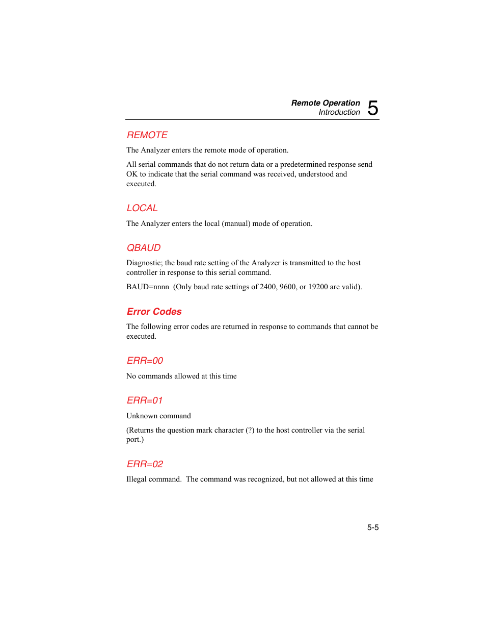 Error codes | Fluke Biomedical SigmaPace 1000 User Manual | Page 135 / 154