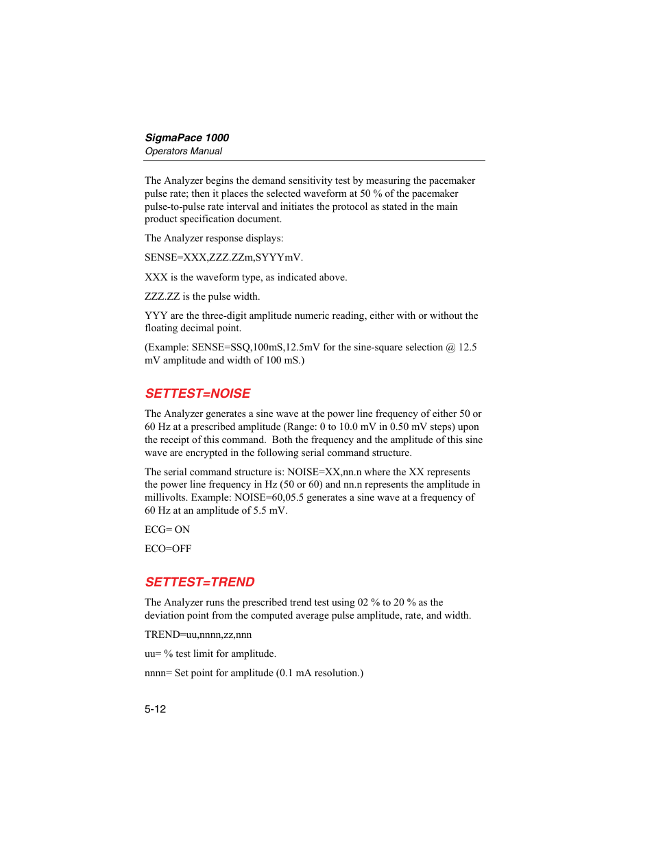 Fluke Biomedical SigmaPace 1000 User Manual | Page 142 / 154