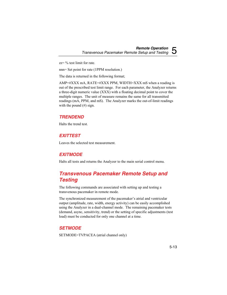 Transvenous pacemaker remote setup and testing | Fluke Biomedical SigmaPace 1000 User Manual | Page 143 / 154