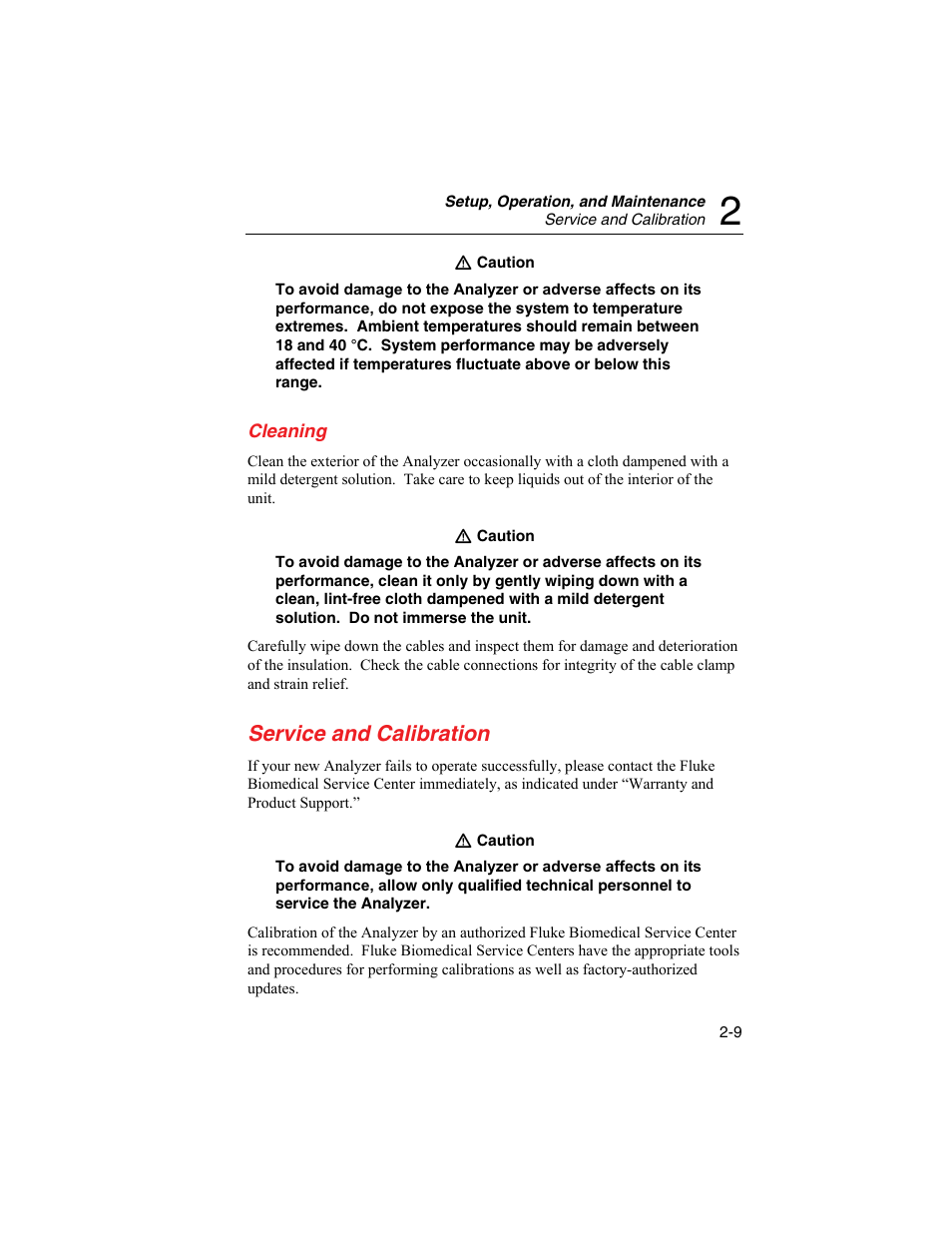 Cleaning, Service and calibration | Fluke Biomedical SigmaPace 1000 User Manual | Page 53 / 154