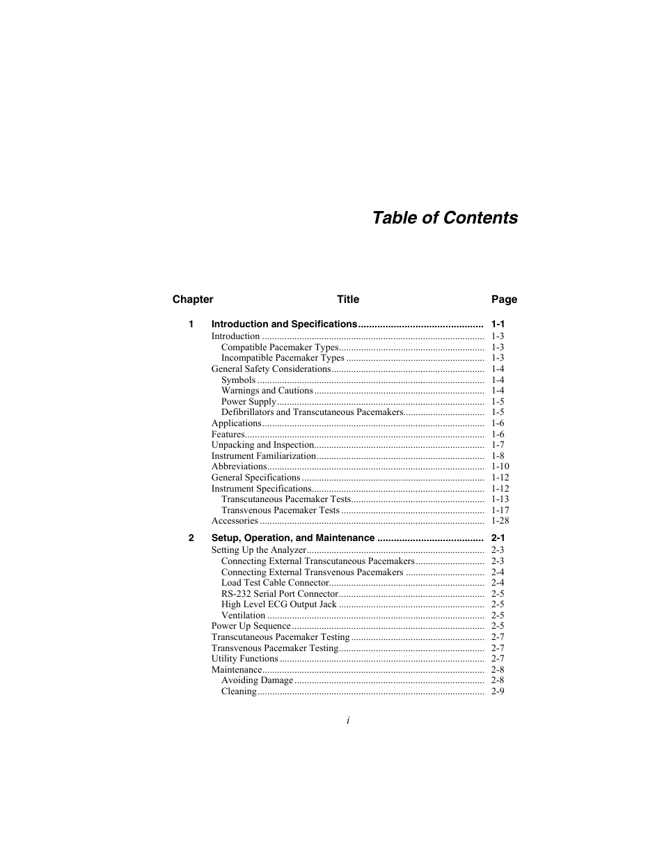 Fluke Biomedical SigmaPace 1000 User Manual | Page 7 / 154